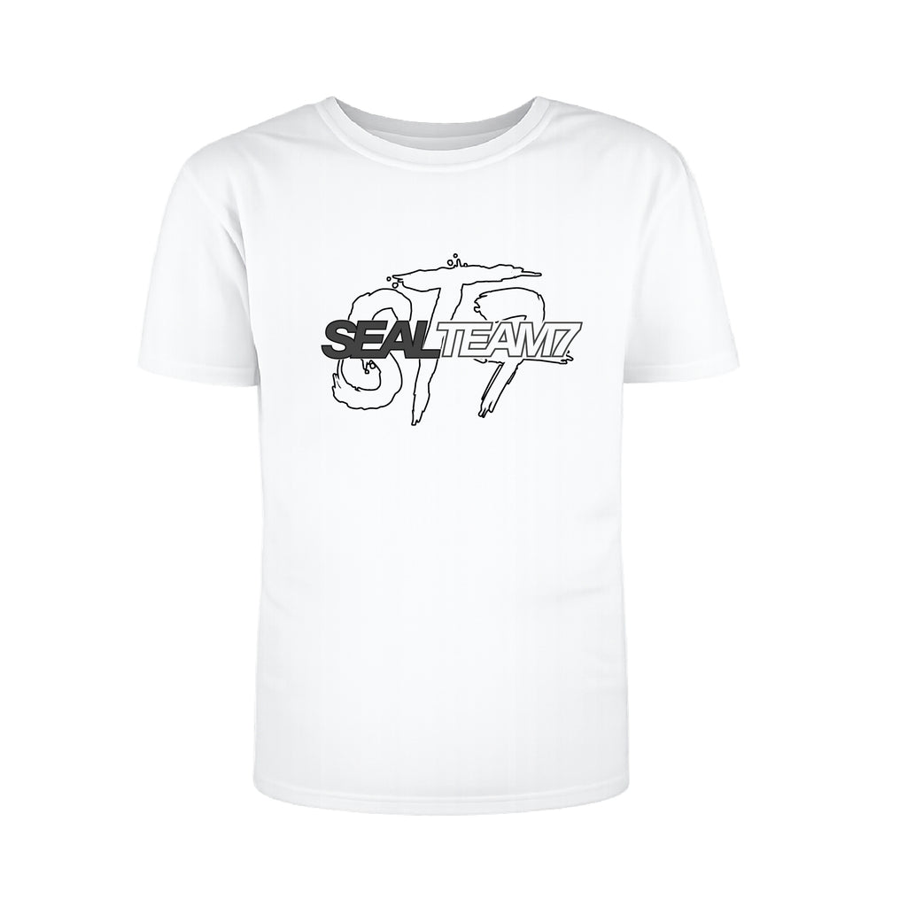 ST7 "Blackout" Charcoal/White Tee